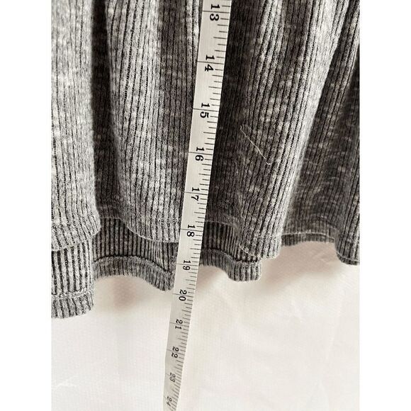 So Womens Cap Sleeve Casual Stretch Babydoll Peplum Tops Gray Size Small - Picture 5 of 6